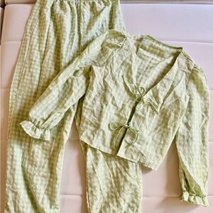 Women’s Light Green Pajama Set